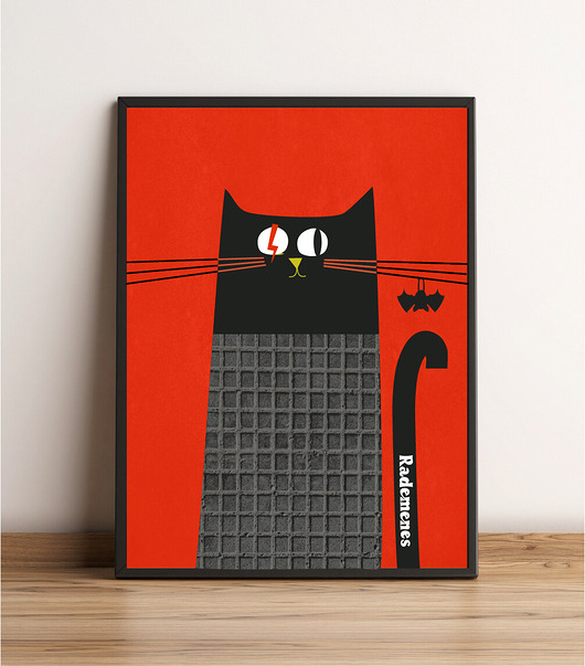 plakaty Plakat kot   30x40