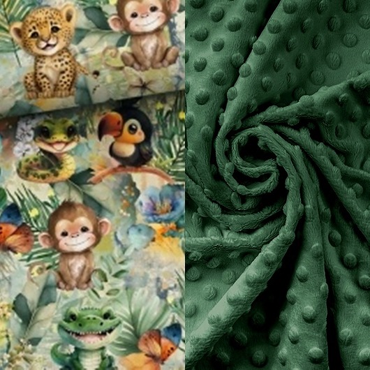 kocyki, kołderki, pościel dla dzieci WYJĄTKOWY koc _ NARZUTA _ W TROPIKACH _ 155x200 cm