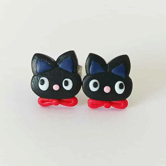 kolczyki z masy plastycznej Kolczyki kotki