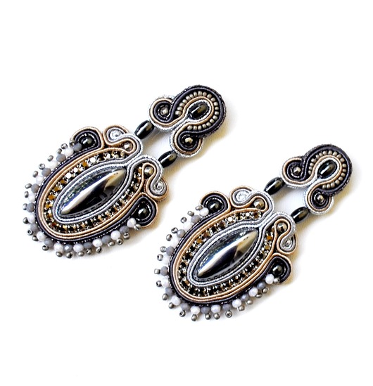 kolczyki soutache Kolczyki sutasz TAXCO