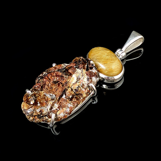 wisiory Astrofilit z rutylowym kwarcem