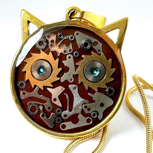 wisiory WISIOR - kotek brązowy II (złoty)