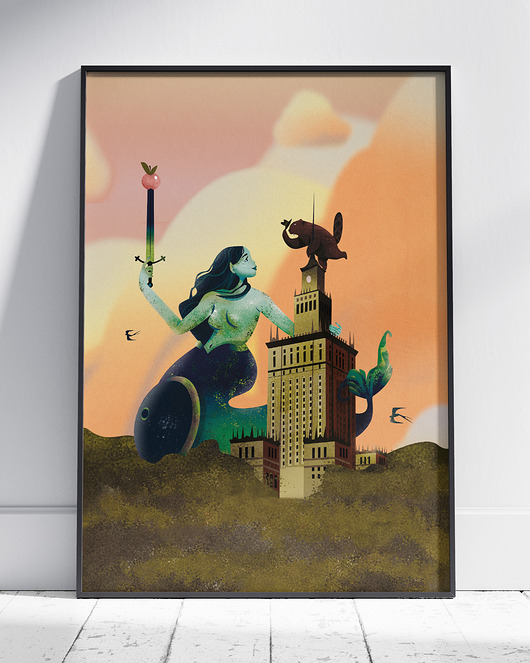 plakaty Plakat Syrenka Warszawa