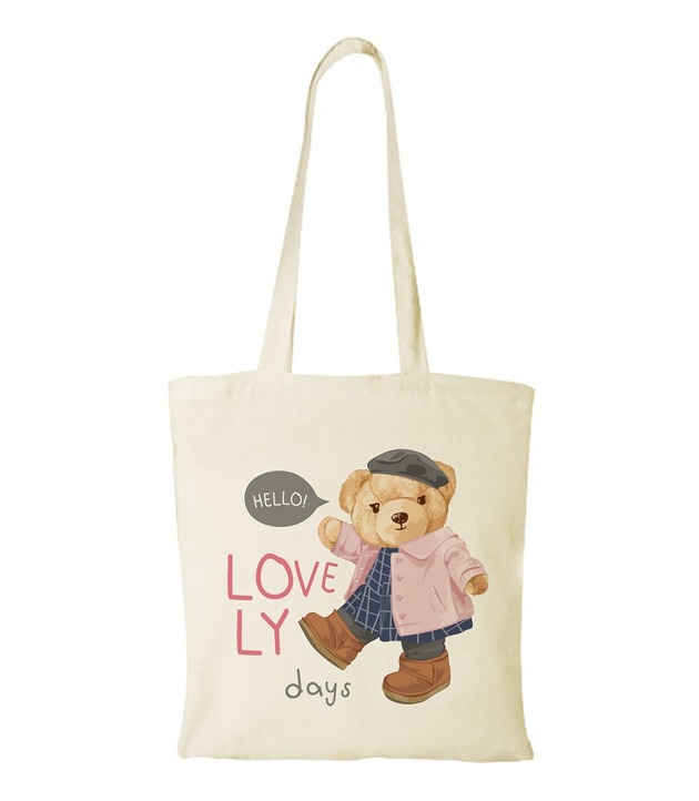 torby na zakupy Torba bawełniana "Doll girl pink"