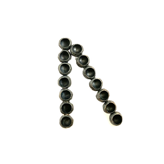kolczyki wire wrapping Acorns mini: kolczyki (08ox)