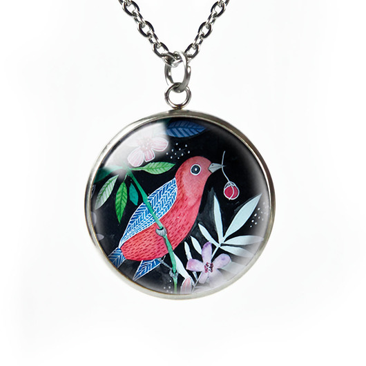 RED BIRD naszyjnik muamua design