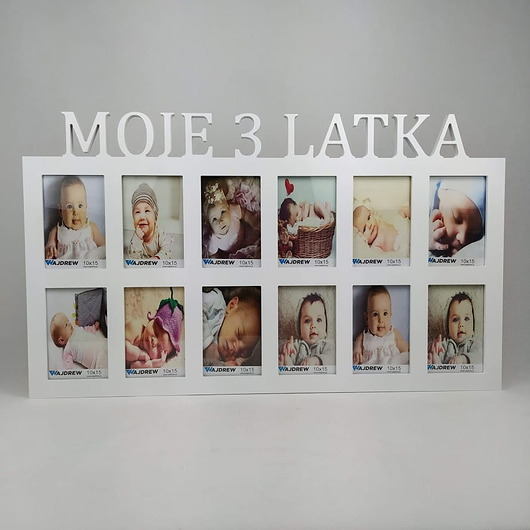 ramki na zdjęcia Multiramka ramka na zdjęcia Moje latka 12 zdjęć 10x15