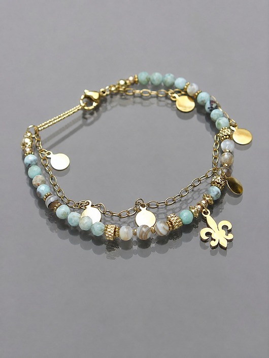 bransoletki z kamieni naturalnych Larimar /bransoletka/ 09.02.26 - Szlachetna kolekcja