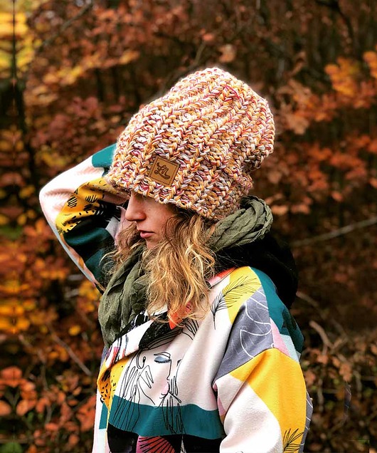 czapki damskie Czapka Surferska musztardowa