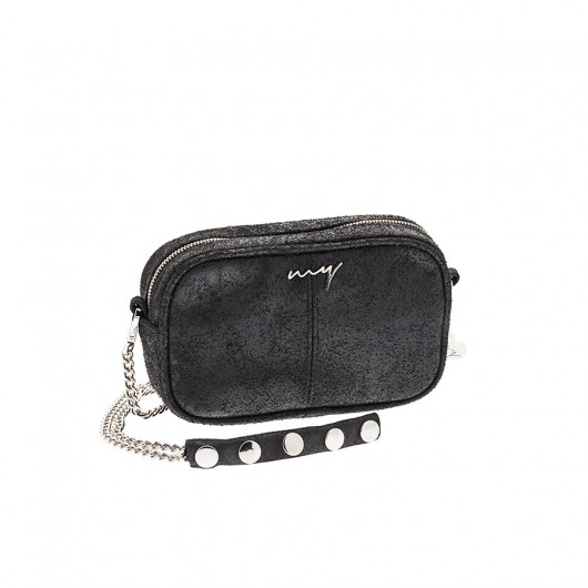 Torebka skórzana czarna mini listonoszka MyBag
