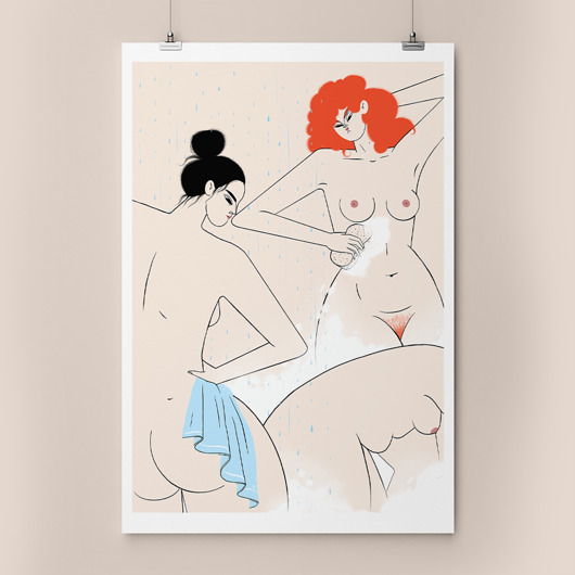 Shower - plakat B2 Basia Pospischil