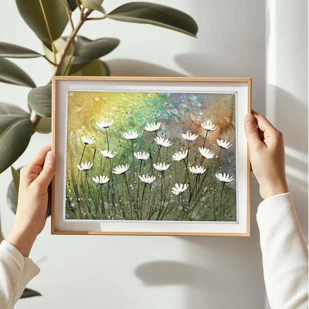 grafiki i ilustracje Kwiaty.  Plakat