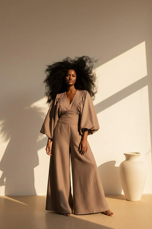 komplety damskie Komplet Seremo mokka