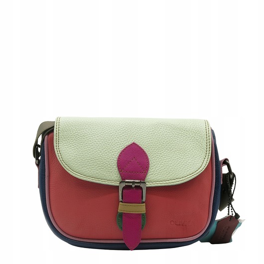 torby na ramię Listonoszka torebka damska skóra naturalna kolorowa oryginalna OLIVKA