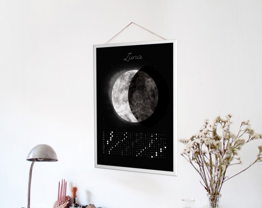 FAZY KSIĘŻYCA | Kalendarz 2015  50x70cm Anita Tomala