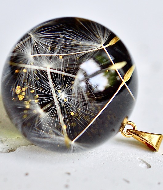 Kobiecy wisior z nasionami dmuchawca Grol Jewellery