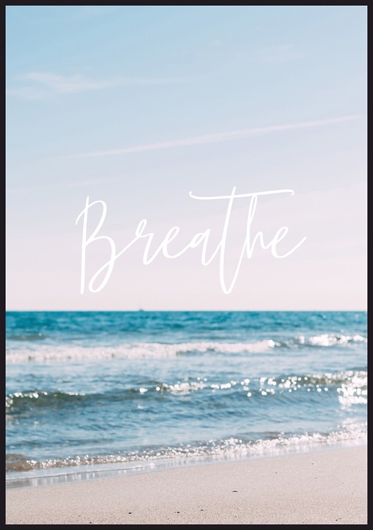 plakaty Plakat "Brzeg oceany breathe"