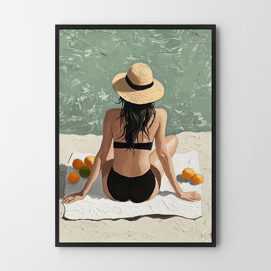 plakaty Plakat Dziewczyna na plaży