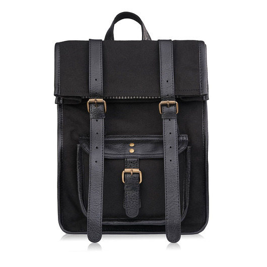 plecaki Plecaczek damski retro vintage miejski bawełniany canvas skóra syntetyczna