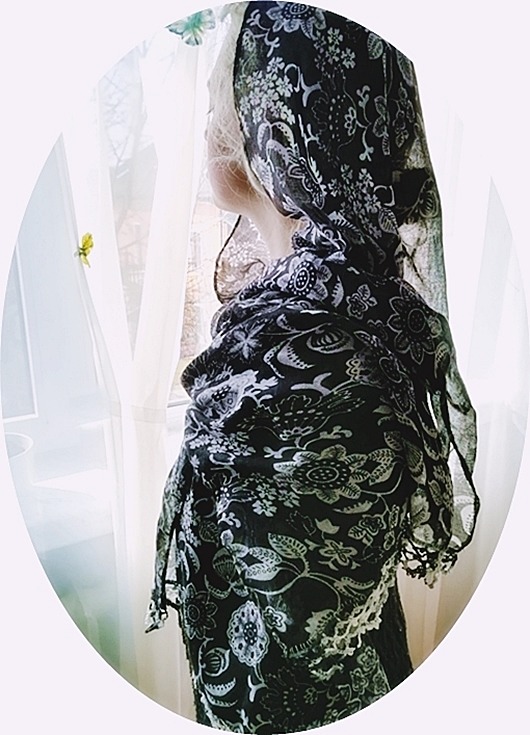 Szal Mantilla ZeStrychu Handmade