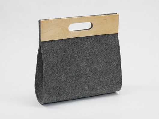 Big felt bag Gray moo studio