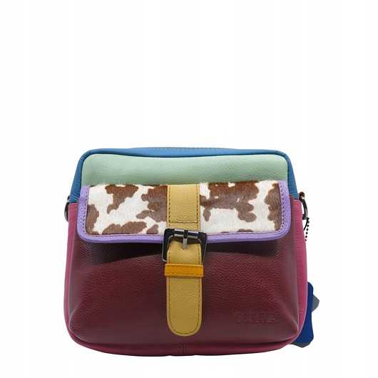 torby na ramię Torebka listonoszka unikatowa skórzana skóra naturalna pojemna OLIVKA