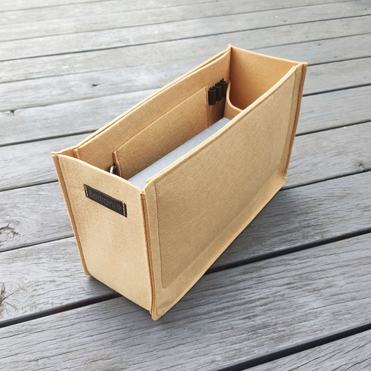 torebki różne Organizer z filcu - JASNY KARMEL wkład do torebki