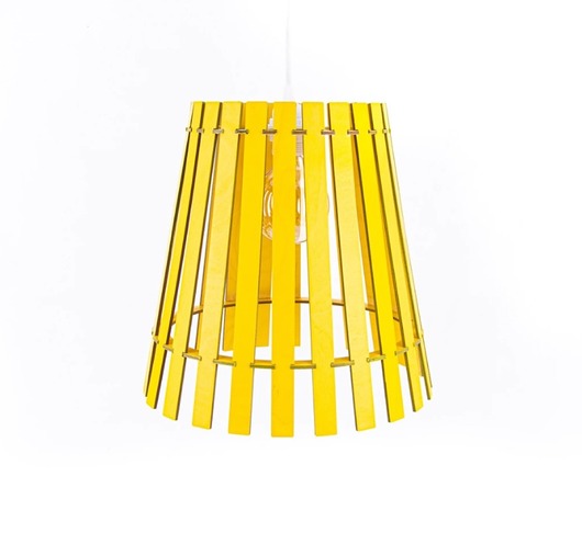 lampy wiszące Nowoczesna żółta lampa w stylu skandynawskim