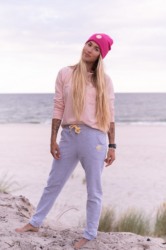 bluzki z długim rękawem damskie Longsleeve pocket