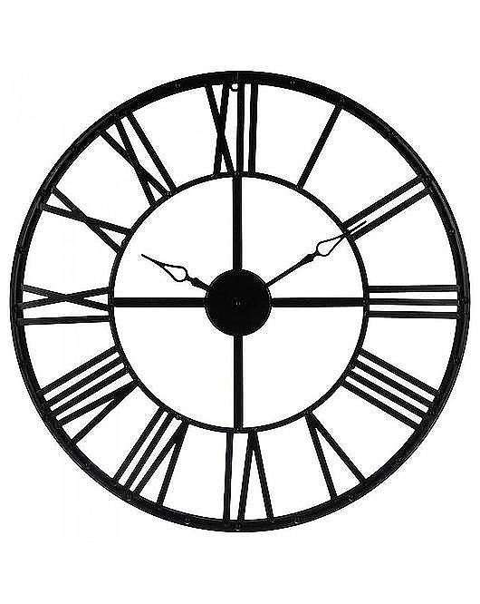 Zegar Metalowy Vintage 70 cm Czarny MIA home