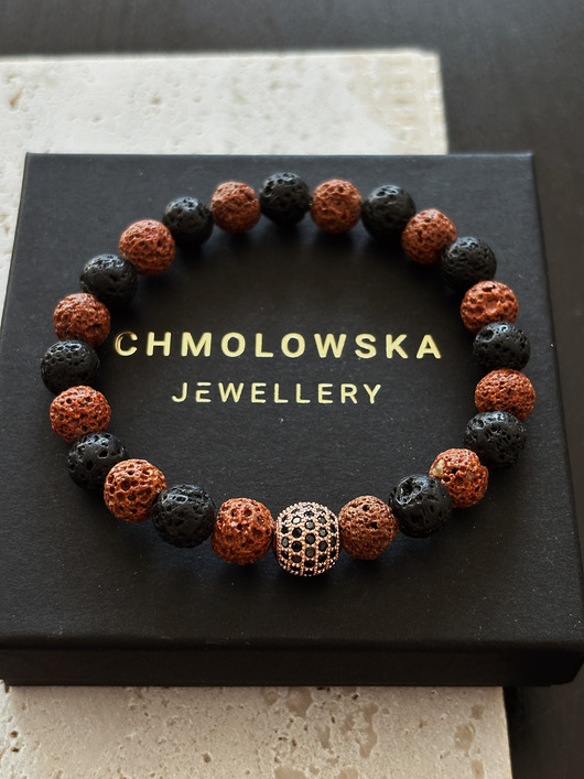 biżuteria męska Bransoletka męska Lawa