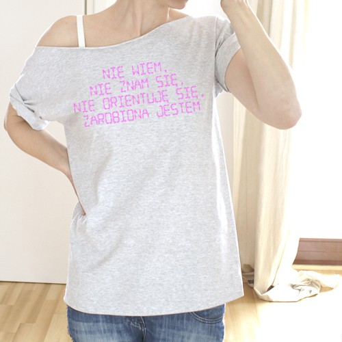 Zarobiona Fluo Oversize na specjalne zamówienie ONE MUG A DAY