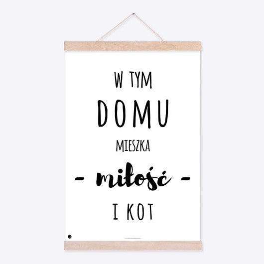 PLAKAT Miłość i kot A3 XXXinterjoprint