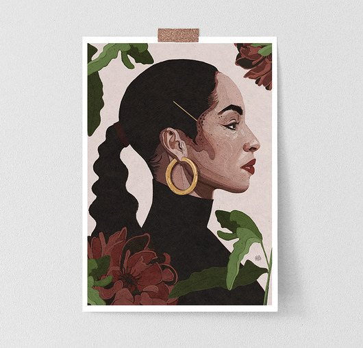 plakaty Soul music plakat ilustracja kobieta