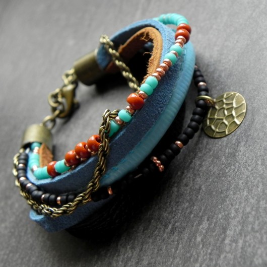 boho blue$brown  Lahovska