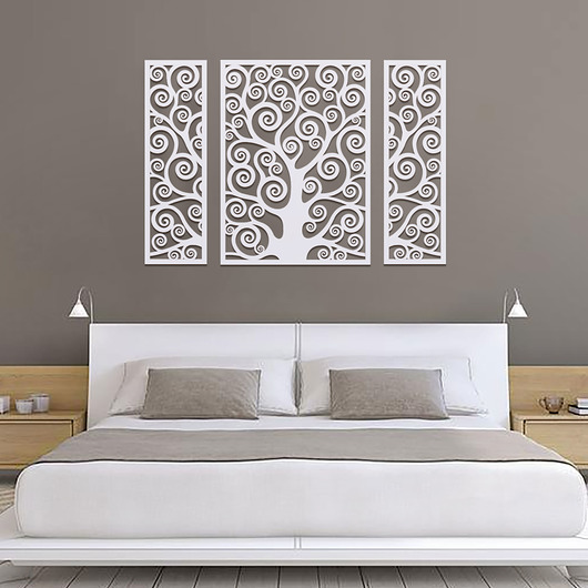 Tryptyk drewniany GUSTAV-II 130X100cm Missing Decor