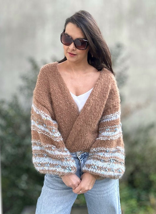 kardigany damskie Kardigan Migdałowe marzenie