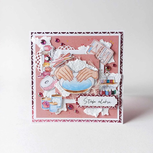 kartki scrapbooking Kartka Okolicznościowa: Strefa Relaksu