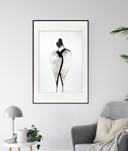 grafika 50 x 70 cm wykonana ręcznie, abstrakcja Krystyna Siwek Art