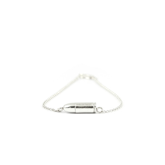 bransoletki z kamieni naturalnych Eyes On Target-mini bullet chain bracelet silver