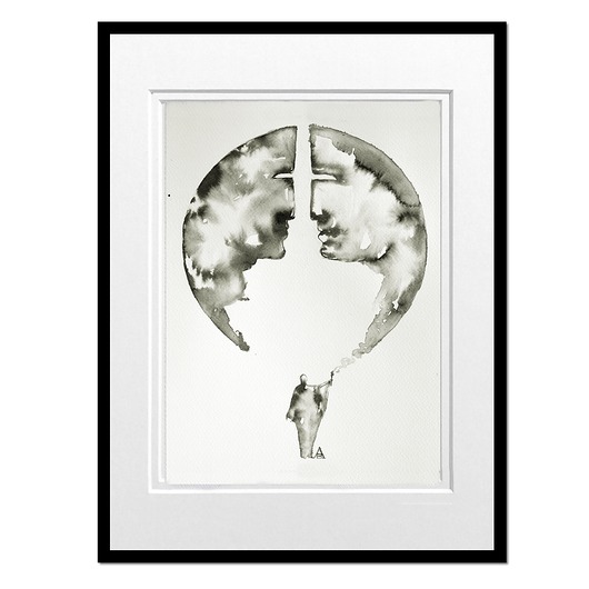 obrazy See me II, grafika obraz malowany tuszem