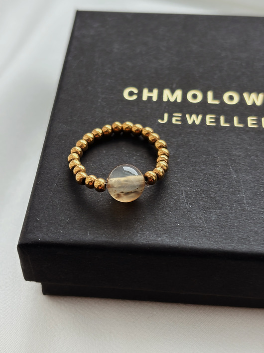 pierścionki elastyczne Pierścionek elastyczny Agat