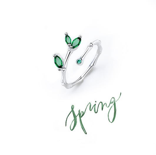 pierścionki srebrne Pierścionek Spring - boho kolekcja