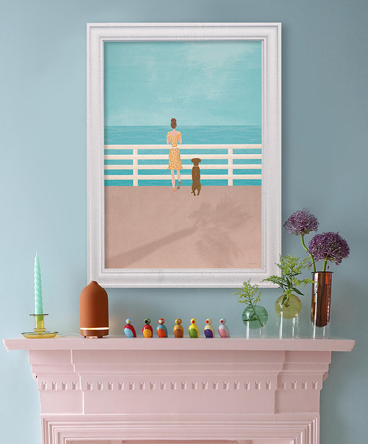 plakaty Morska promenada - plakat 50x70 cm