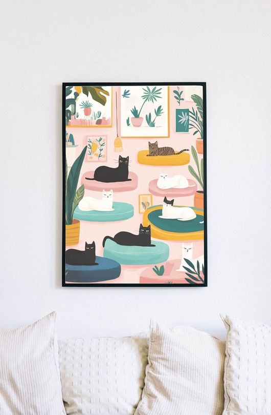 plakaty Plakat - Kitki na relaksie
