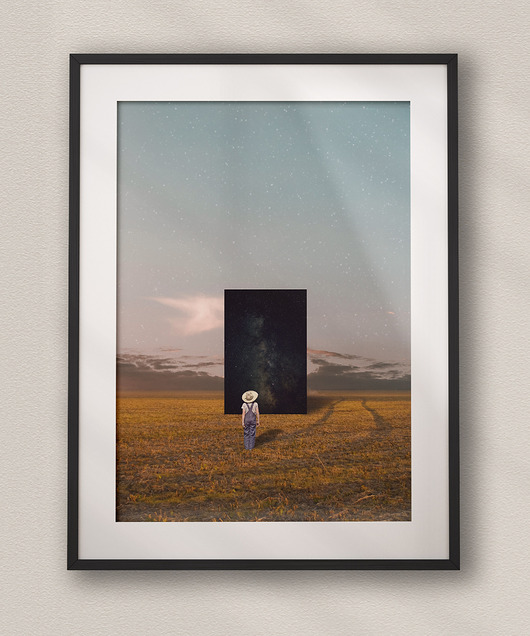 plakaty Plakat Outsider Poza Schematem - Kolaż Fine Art