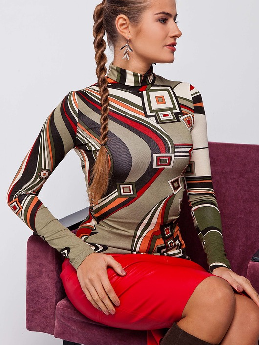 SWETER DOPASOWANY do SYLWETKI ZIELONY TheCover