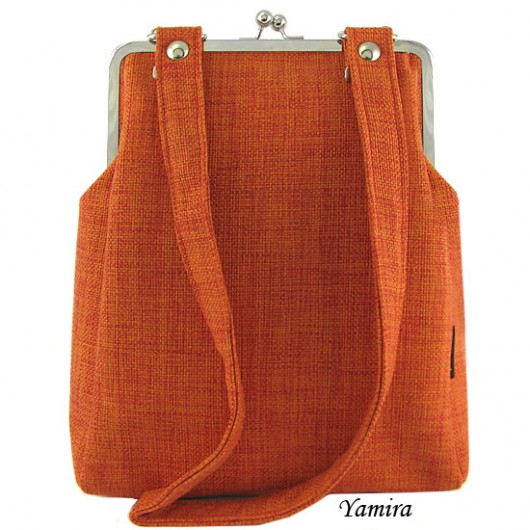 Torebka : XL orange linen :: yamira