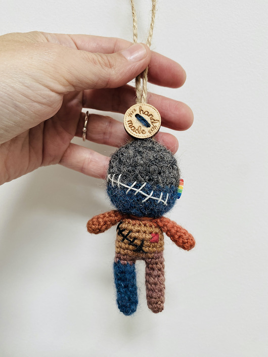 breloki Laleczka Voodoo ZERO WASTE ręcznie robiona zawieszka