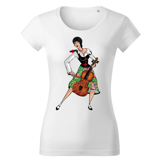 t-shirt damskie Tatra Art by Magdalena Gądek zagraj mi góralko
